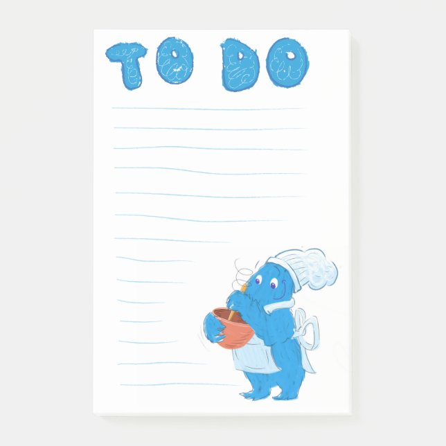 Bakery Monster ToDo Notepad (Front)