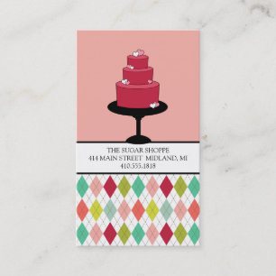 Bakery or Cake Designer Business Cards