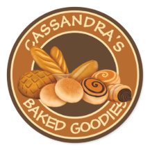 Bakery Pastries Your Name Bread Baker’s Logo