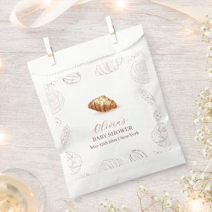 Bakery Pastry Bun In The Oven Baby Shower Favour Bags
