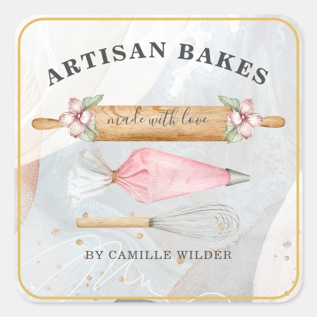 Bakery Pastry Chef Bakers Tools Product Labels (Front)