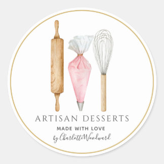 Bakery Pastry Chef Baking Utensils Product Label