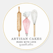 Bakery Pastry Chef Baking Utensils Product Label