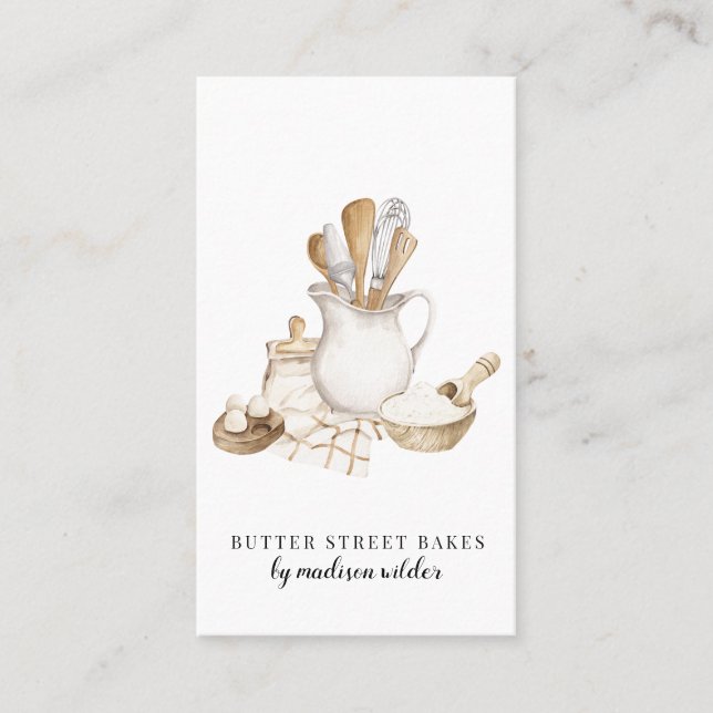 Bakery Pastry Chef Business Card (Front)