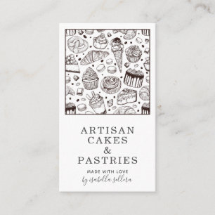 Bakery Pastry Chef Cakes And Pastries Business Car Card