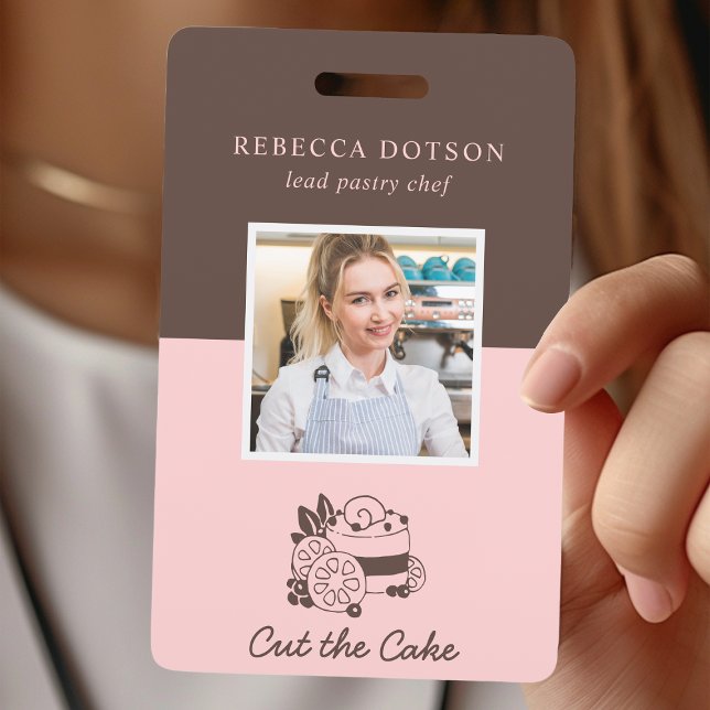 Bakery Pastry Chef Employee Photo ID ID Badge (Creator Uploaded)