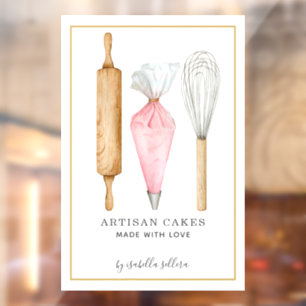 Bakery Pastry Chef Watercolor Baking Utensils