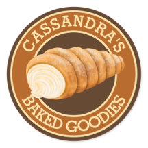 Bakery Pastry Cream Horn Bread Baker’s Logo
