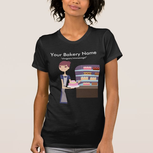 Bakery/Pastry Shop 4 Design T-Shirt (Front)