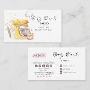Bakery Pastry Sweets Cupcakes Business Card