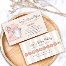 Bakery Peach Kitchen Mixer Beige Tan White Stripes