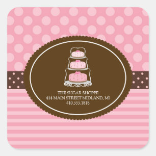 Bakery Pretty Pastel Product Label Stickers
