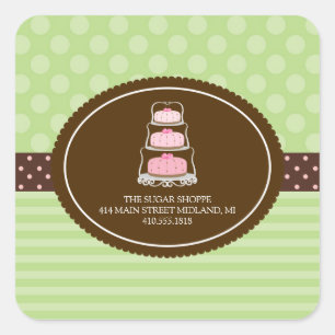 Bakery Pretty Pastel Product Label Stickers