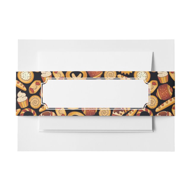 Bakery products invitation belly band (Front Example)