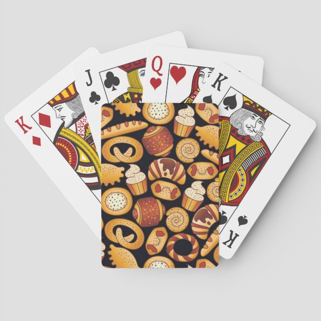Bakery products playing cards (Back)