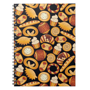 Bakery products spiral notebook