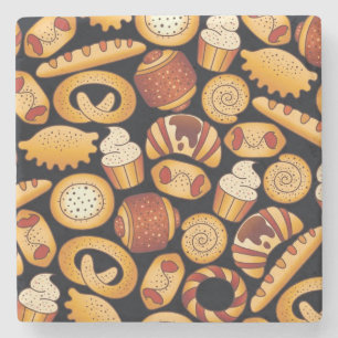 Bakery products stone coaster