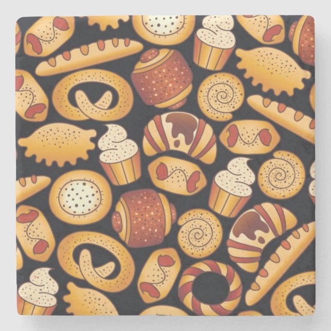 Bakery products stone coaster (Front)