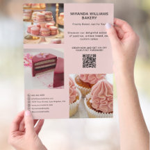 Bakery Promotion Photo Social Media QR Pink