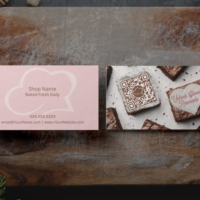 Bakery QR Business Card (Turn every business card into a sweet customer experience.)