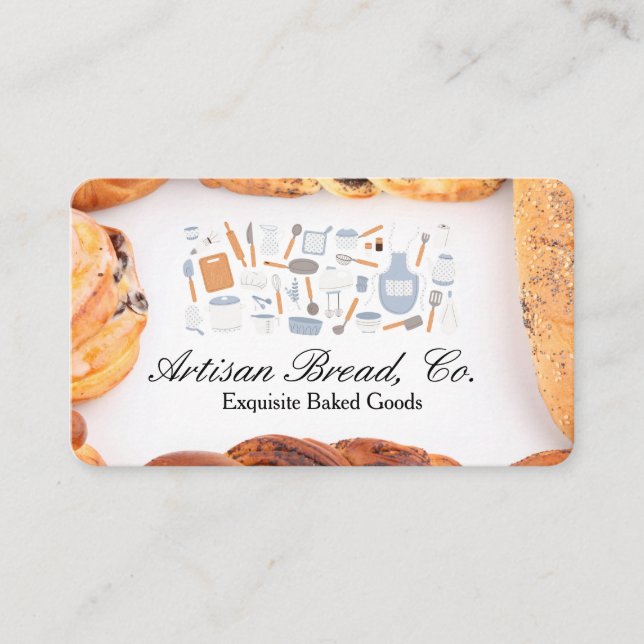 Bakery | Restaurant | Pastries Business Card (Front)