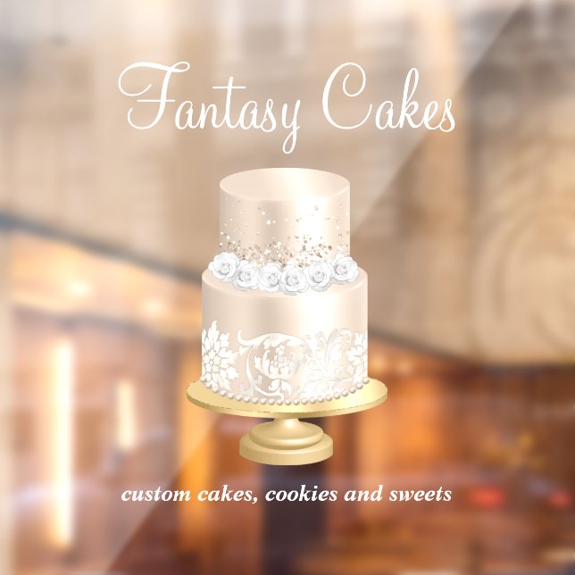 Bakery Rose Gold White Script (Sheet 2)