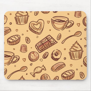 Bakery seamless pattern mouse pad