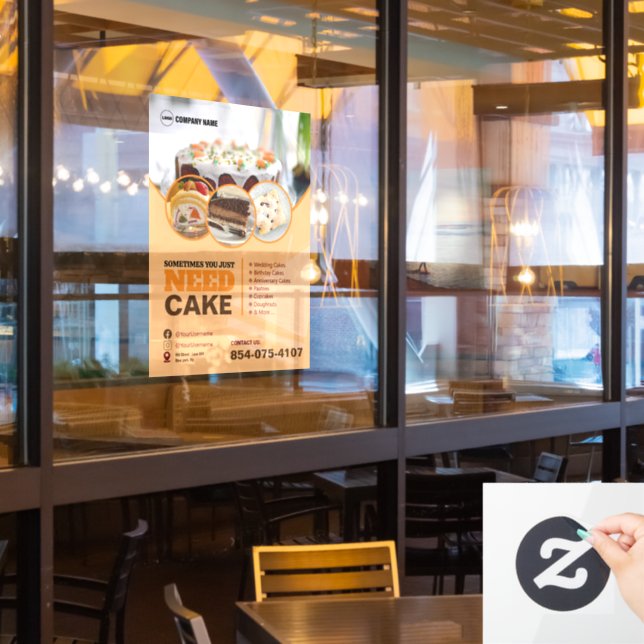 Bakery Services Window Cling (Restaurant Window)