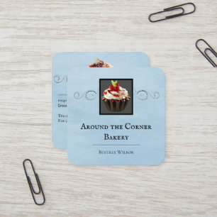 Bakery Shop Blue Business Card