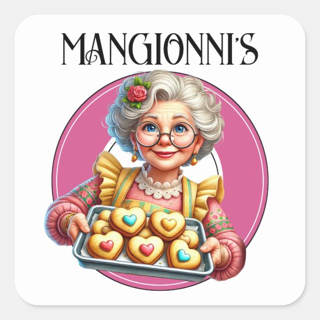 Bakery Square Sticker (Front)