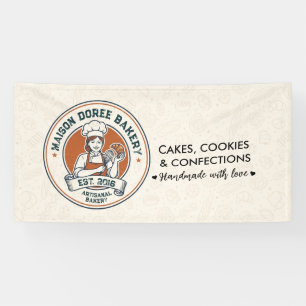 Bakery Store Pastry Chef Dessert Sweets Cake Baker Banner