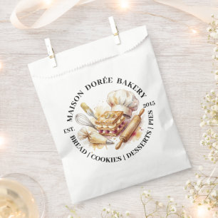 Bakery Store Pastry Chef Dessert Sweets Cake Baker Favour Bags