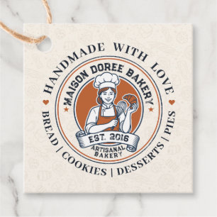 Bakery Store Pastry Chef Dessert Sweets Cake Baker Favour Tags