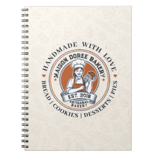 Bakery Store Pastry Chef Dessert Sweets Cake Baker Notebook