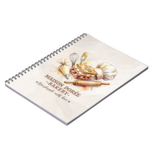 Bakery Store Pastry Chef Dessert Sweets Cake Baker Notebook