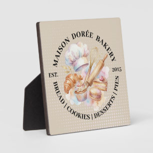 Bakery Store Pastry Chef Dessert Sweets Cake Baker Plaque