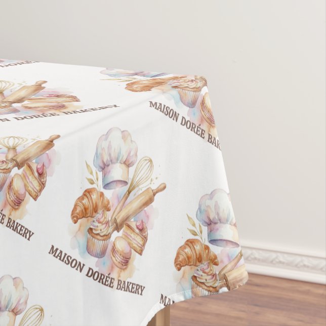 Bakery Store Pastry Chef Dessert Sweets Cake Baker Tablecloth (In Situ)