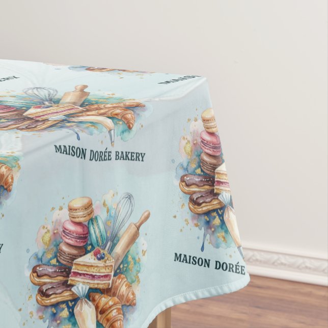 Bakery Store Pastry Chef Dessert Sweets Cake Baker Tablecloth (In Situ)