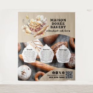 Bakery Store Pastry Chef Dessert Sweets Cake Baker Tapestry