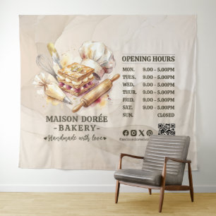 Bakery Store Pastry Chef Dessert Sweets Cake Baker Tapestry