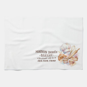 Bakery Store Pastry Chef Dessert Sweets Cake Baker Tea Towel