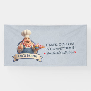 Bakery Store Pastry Chef Desserts Sweets Cake Shop Banner