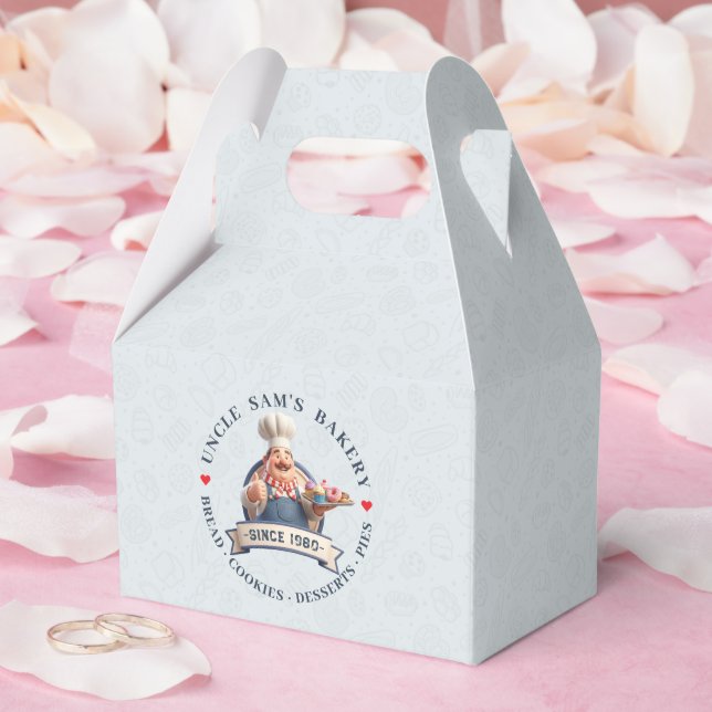 Bakery Store Pastry Chef Desserts Sweets Cake Shop Favour Box (Wedding)