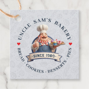 Bakery Store Pastry Chef Desserts Sweets Cake Shop Favour Tags