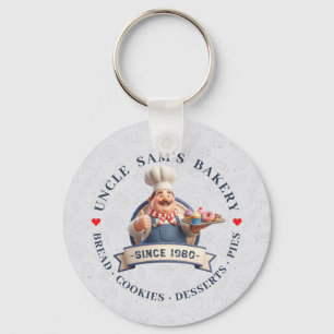 Bakery Store Pastry Chef Desserts Sweets Cake Shop Key Ring
