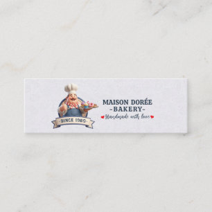 Bakery Store Pastry Chef Desserts Sweets Cake Shop Mini Business Card