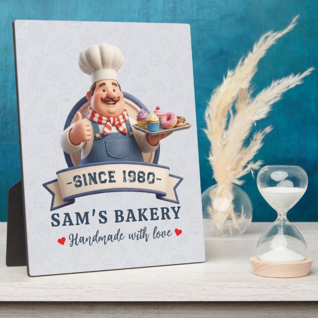 Bakery Store Pastry Chef Desserts Sweets Cake Shop Plaque (Side)