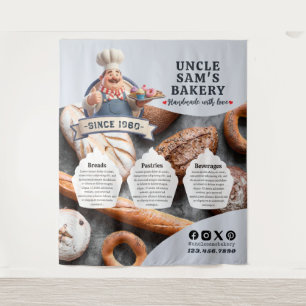 Bakery Store Pastry Chef Desserts Sweets Cake Shop Tapestry