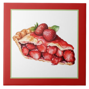 bakery strawberry pie home business crafting  tile