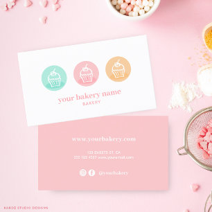 Bakery Sweet Cupcake Business Card